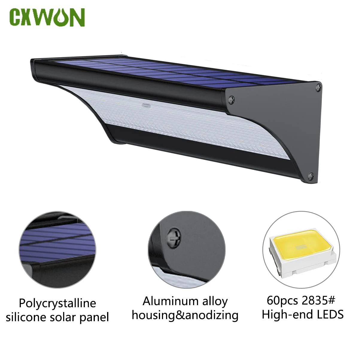 Balance Beam Outdoor - 60/48 светодиодный уличный солнечный настенный светильник,