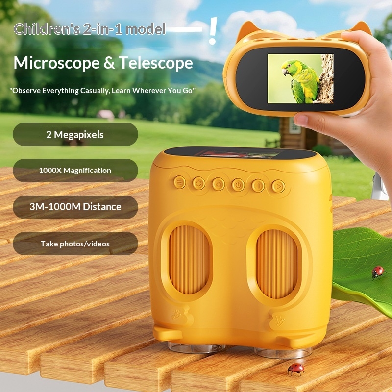 Kids Outdoor Microscope - Детский бинокль 2-в-1: камера и видеосъемка