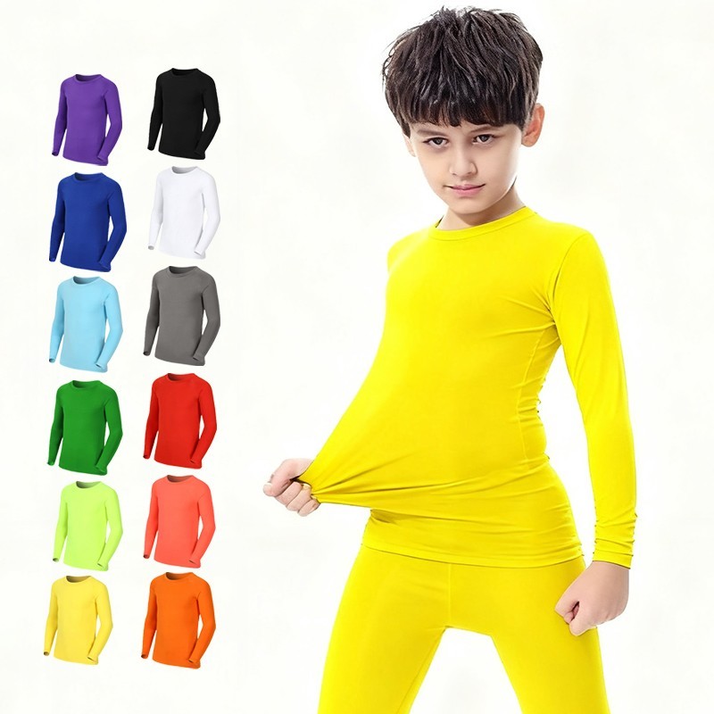 Kids Outdoor Outfit - Детская длинная футболка для бега для