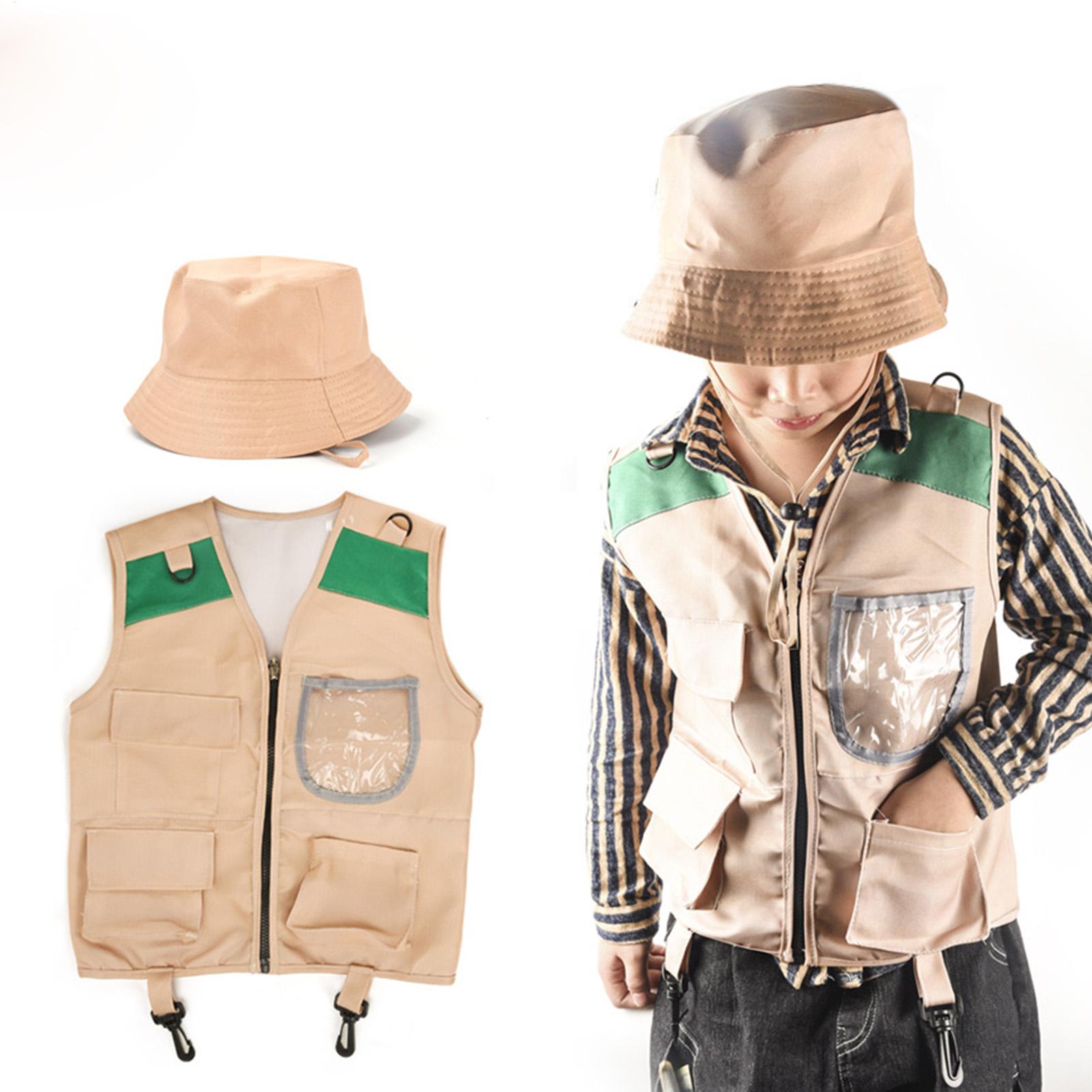 Kids Outdoor Adventure Kit - Детский костюм исследователя: шляпа и жилет,