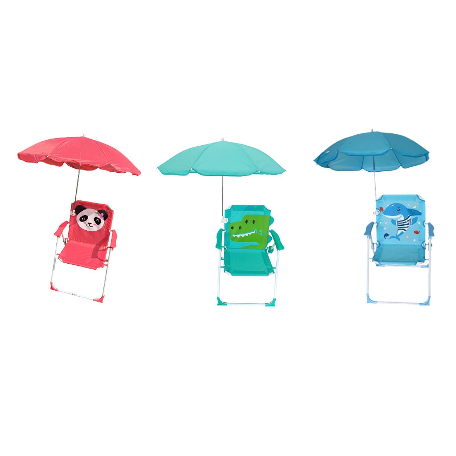 Kids Outdoor Lawn Chair - Детские пляжные стульчики с зонтиком, складные,