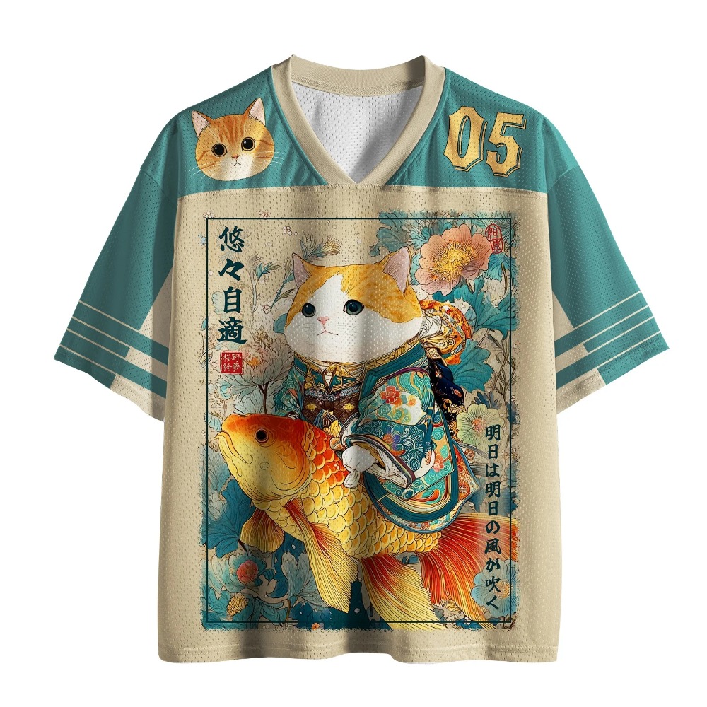 Kids Outdoor Outfit - Японская футболка с 3D-принтом в стиле