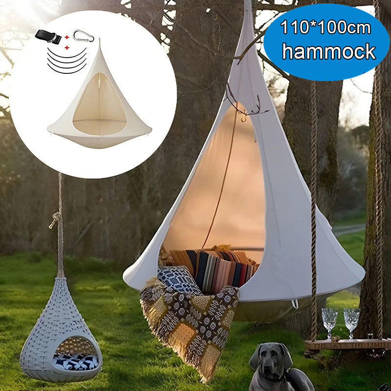 Kids Outdoor Lawn Chair - Уличный водонепроницаемый гамак-кокон для двоих, подвесное