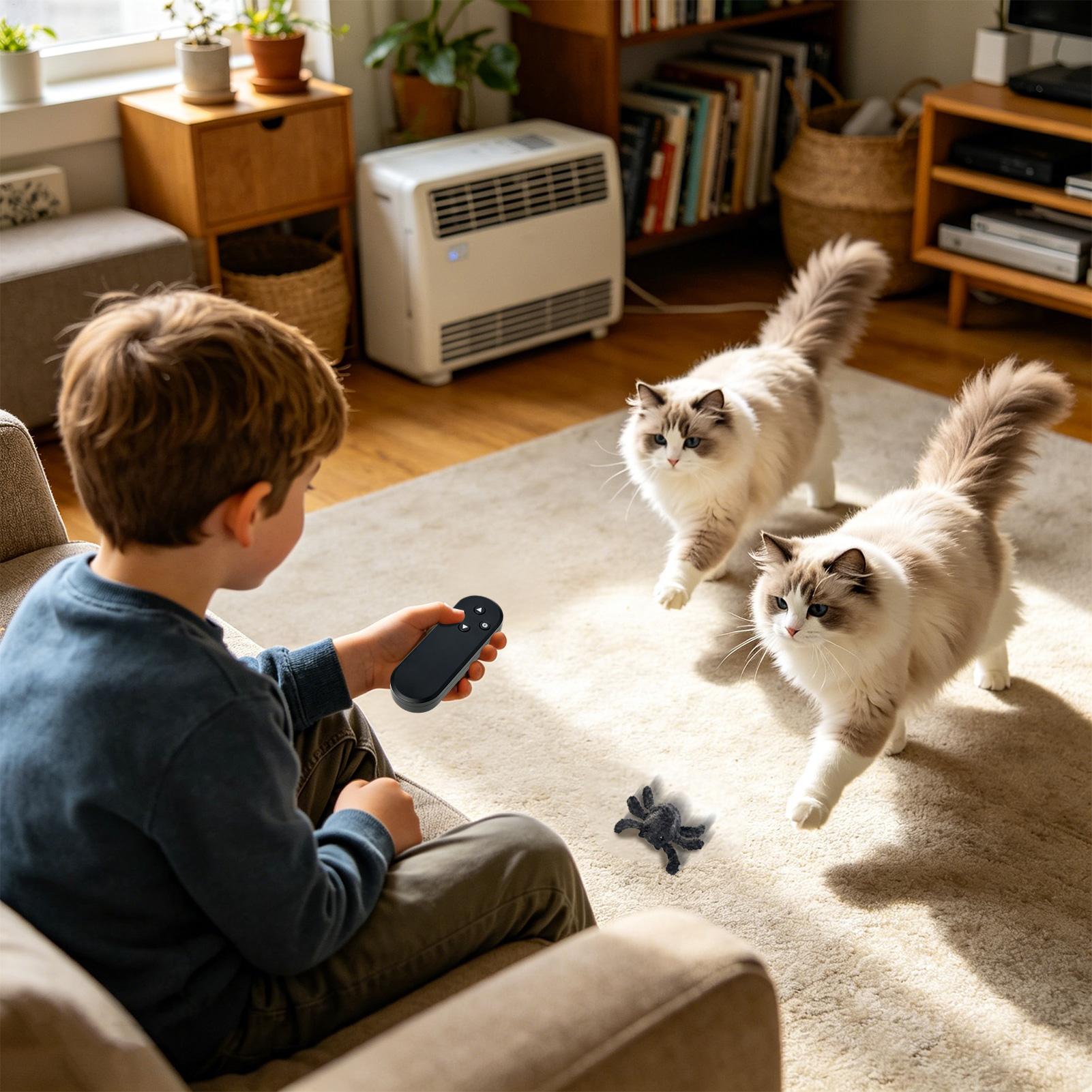 Kids Indoor Outdoor Games - Мягкие игрушки-пауки, реалистичные животные с подсветкой,