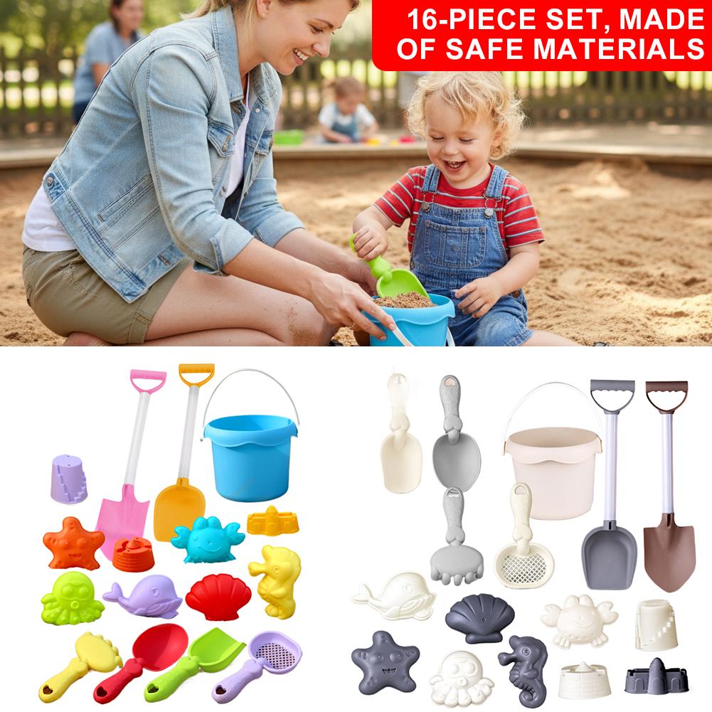 Kids Outdoor Outfit - Мини-набор пляжных игрушек: лопатки, ведерки и