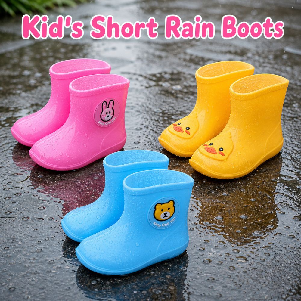 Kids Outdoor Water - Нескользящие детские короткие резиновые сапоги, легкие
