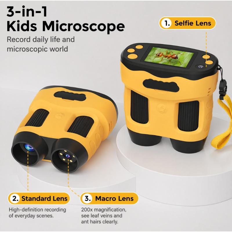 Цифровая камера-микроскоп 4K 1 – обзор и цена Kids Outdoor Microscope