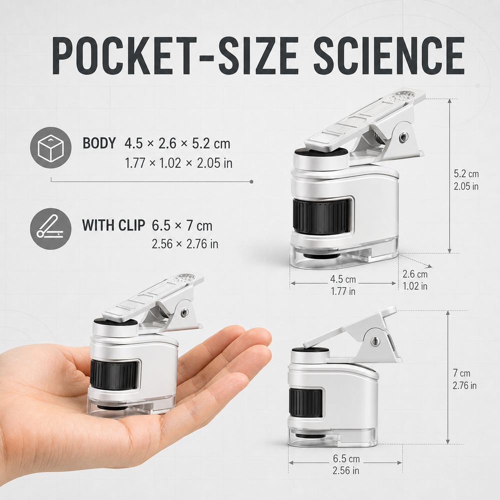 Детский портативный мини-микро – обзор и цена Kids Outdoor Microscope