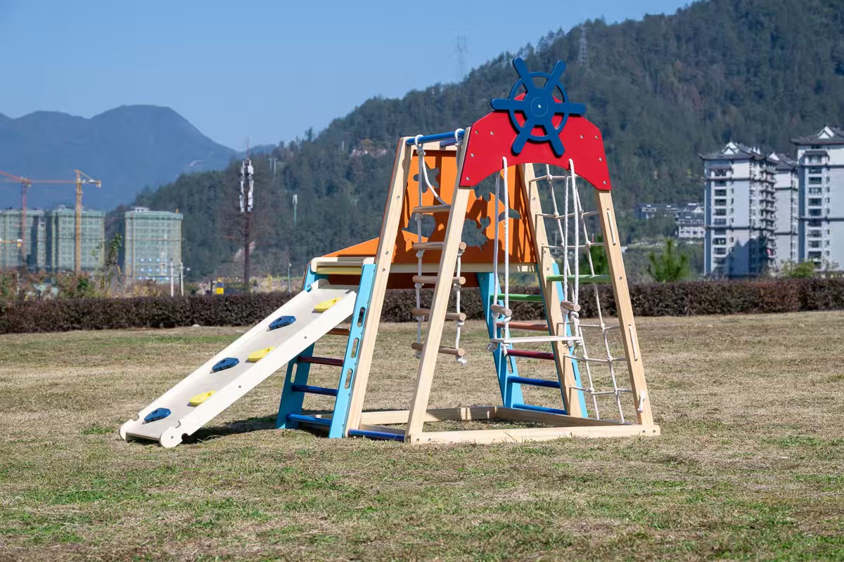 Большой деревянный игровой ком – обзор и цена Kids Outdoor Wooden Playset