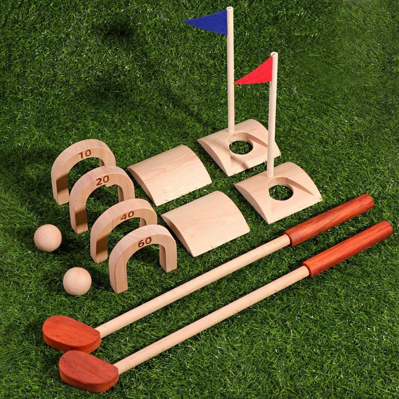 Детский набор для гольфа: дере – обзор и цена Kids Outdoor Wooden Playset