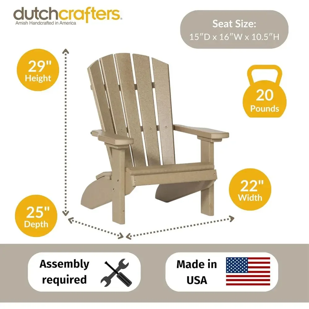 Детское кресло-адирондак Poly  – обзор и цена Kids Outdoor Adirondack Chair