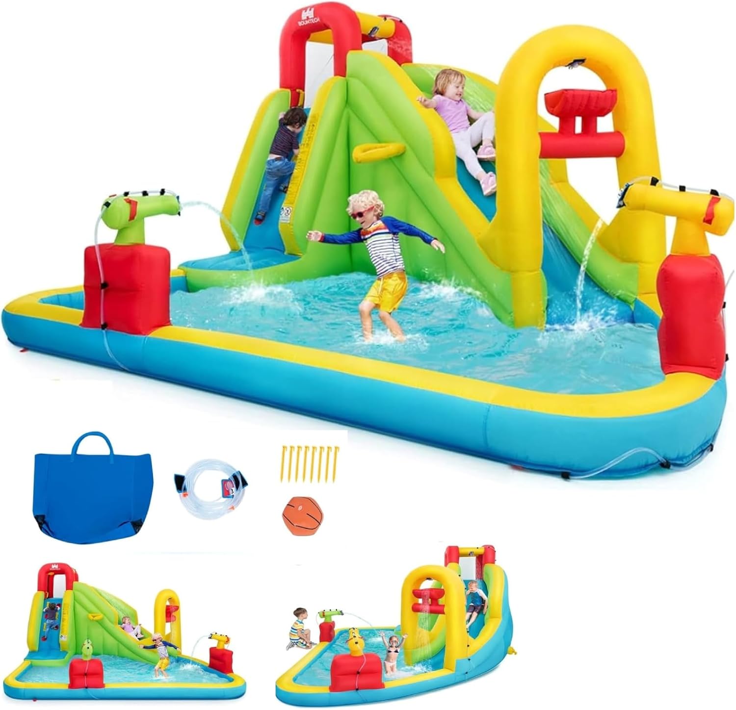 Надувной аквапарк-батут для де – обзор и цена Kids Outdoor Water