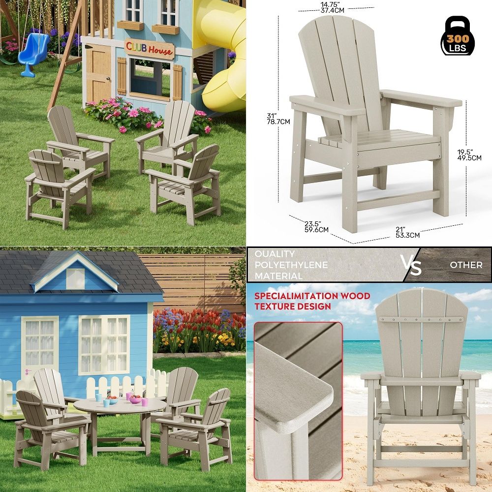 Детский комплект из 4 стульев  – обзор и цена Kids Outdoor Lawn Chair
