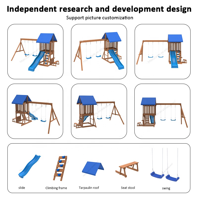 Игровой комплекс для сада и дв – обзор и цена Kids Outdoor Wooden Playset