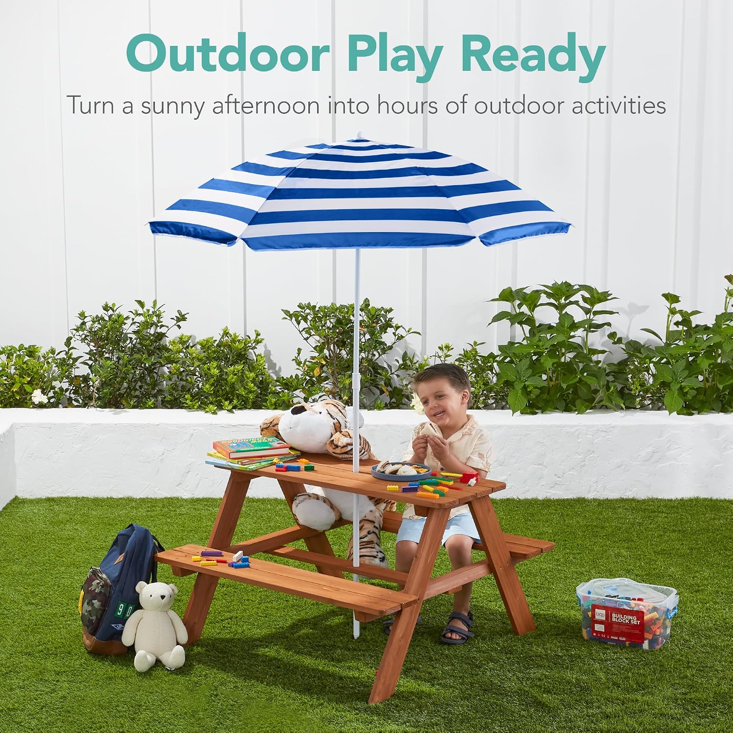 Деревянный детский стол для пи – обзор и цена Kids Outdoor Activity Table